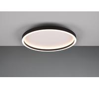 ROTONDA PLAFONIERA LED 20W 2600lm, 3000K ROTONDA BORDO METALLO NERO D. 35CM