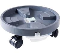 Rotonda Plastica Vaso Piante Carrello Vaso Piante Mover Dolly Giardino Vaso Fiori Stand su Ruote Vaso Piante Caddy su Ruote Vasi Piante Piattini con Ruote E Scatola di Stoccaggio De, Gray, 33cm