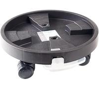 Rotonda Plastica Vaso Piante Carrello Vaso Piante Mover Dolly Giardino Vaso Fiori Stand su Ruote Vaso Piante Caddy su Ruote Vasi Piante Piattini con Ruote E Scatola di Stoccaggio De, Brown, 26cm