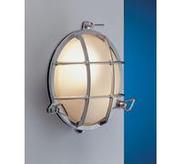 Rotonda Wandleuchte LED Cromato Ottone IP54 Marittima Lampada Esterno Entrata [EEK: G]