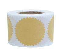 Rotonde Etichette Adesive 500 Pezzi Vuote Kraft | Carta Color Cachi, Retro Autoadesivo Facile da Staccare, per Bar, Biglietti e Confezioni Personalizzate