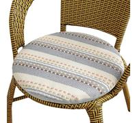Rotondi Cuscino for Sedie, Rotondo Cuscino for Sedia Diametro 30/35/40/45/50cm con Coperchio Rimovibile, for Interni, Esterni, Giardino, Cucina, Ufficio Sgabello(23,45cm/18in)