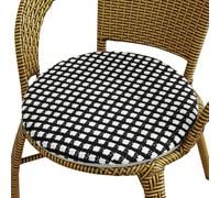 Rotondi Cuscino for Sedie, Rotondo Cuscino for Sedia Diametro 30/35/40/45/50cm con Coperchio Rimovibile, for Interni, Esterni, Giardino, Cucina, Ufficio Sgabello(17,50cm/20in)