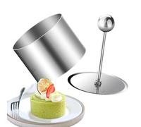 Rotondi per Mousse Cake - Stampo per Piatti Freddi, Stampo per Cheesecake con Pasta di Riso Viola E Taro | Anelli per Torte E Pasticcini, Teglie da Cucina per Biscotti, Cioccolato, Caramelle, F