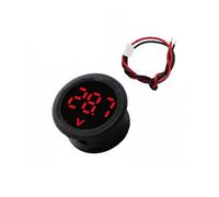 Rotondo 5-100V LED Display Digitale Circolare Due Fili Voltmetro Voltmetro Digitale Display Testa Connessione Inversa Dispositivo di Monitoraggio Tensione in Tempo Reale