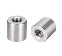 Rotondo Connettore Dadi M10x20mm Altezza Manicotto Asta barra Perno Dado 10pz