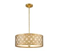 Rotondo Deckenleuchte Lino Foglia Oro Ø53cm Arabesques Design Sala Lampada