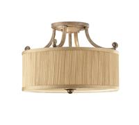 Rotondo Deckenleuchte Tessuto Ø36cm 3x E27 Crema Braun Samise Soggiorno Soffitto