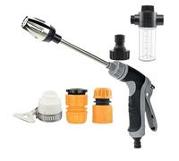 Rotondo Di Pressione - Inquilino Di Pressione Domestica | Spruzzatore Di Tubi Da Giardino Rotante | Lavaggio Professionale Ad Alta Pressione Per Esterni, Bagno, Garage, Giardino, P