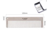 Rotondo E Liscio Denti Titanio Pettine for Comodo Capelli E Barba Toelettatura