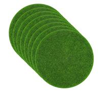 Rotondo Finto Erba Decor Artigianato 5.9", 8pz, Giardino Artificiale