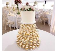 Rotondo Matrimonio & Festa Torta Acrilico Supporti, su Misura/Colore/Incisioni