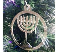 Rotondo Menorah Decorazioni Albero di Natale - Solido Colori Set: 10x7cm O
