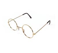 Rotondo Nonnina Vecchia Signora Specifici Occhiali Oro Telaio Santa Costume