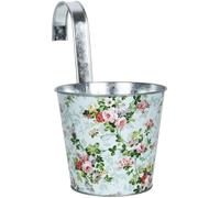 Rotondo per Fiori Pentola Con Gancio E Rose Modello Di Zinco Metallo per Blocco