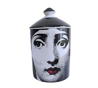 ROTOOY Lina Cavalieri - Barattolo in ceramica per aromaterapia, portapenne Fornase, mini vaso, vassoio porta candela, bottiglie decorative per la casa, barattoli decorativi (C16)