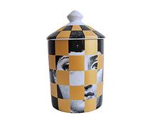 ROTOOY Lina Cavalieri - Barattolo in ceramica per aromaterapia, portapenne Fornase, mini vaso, vassoio porta candela, bottiglie decorative per la casa, barattoli decorativi (C15)