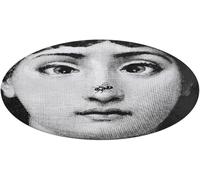 ROTOOY Lina Cavalieri Tappeto rotondo lavabile, per soggiorno, ingresso, morbido antiscivolo, per camera da letto, sala da pranzo, tavolino da caffè (90 cm, S6)