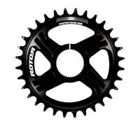 Rotor Corona Round Direct Mount Ring Black