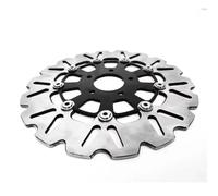 Rotore del disco del freno anteriore da 11,8 pollici compatibile con motocicli in stile stradale e road king in tournée(black)
