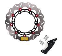 Rotore del disco della pinza Adatto Per HONDA FORZA 350 NSS350 Forza 300MM Disco Flottante Adattatore Per Modifica Moto Codice Radiazioni(Red)