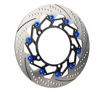 Rotore del disco freno da 300 mm adatto per pastiglie freno a disco anteriori per motociclette YAMAHA XMAX300 Parti Rotori Freno Moto(Blue)