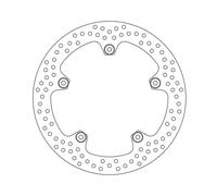 Rotore del freno rivitato fisso serie Moto-Master Halo TUV appr.