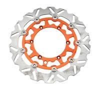 Rotore disco freno 260mm 320mm Freno Adattatore Freno Adattatore Compatibile con XCW SX SXF XC XCF EXC Exc Excf MOTORYCLES 125CC a 500cc(320mm Orange Disk)