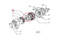ROTORE ELETTRICO ALTERNATORE FIAT UNO - TEMPRA - LANCIA DELTA ORIGINALE 9941445