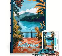 Rotorua, Nuova Zelanda Puzzle da 1000 pezzi per adulti, per migliorare la memoria, per un piacevole svago, design, assemblaggio, pezzo da collezione (50x75cm)