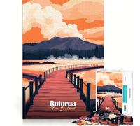 Rotorua, Nuova Zelanda Puzzle difficile per adulti 1000 pezzi Giocattolo intellettuale Momento di relax Taglio di qualità (50x75cm)