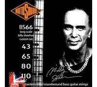 Rotosound Corde per basso elettrico SWING 66 STAINLESS SETS 4 corde BS66 BILLY SHEEHAN Custom 43-110