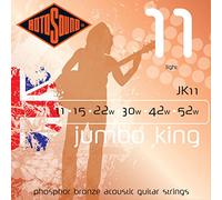 Rotosound, Corde per chitarra acustica/folk Jumbo King, Set, 6 corde Light 11-52, JK11