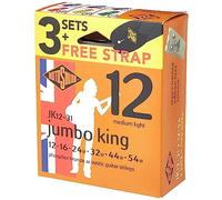 Rotosound Corde per Chitarra Acustica JUMBO KING 3 Set + Cinghia JK12-31-F