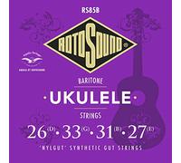 Rotosound Corde per Ukulele, Set di Corde per Ukulele Baritono Nylgut RS85B Medio 24 31 28