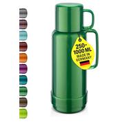 ROTPUNKT Borraccia termica 80 ANDREAS da 1,0 l, chiusura a due funzioni, senza BPA, per bere in modo sano, realizzata in Germania, mantiene calda e fredda, inserto in vetro