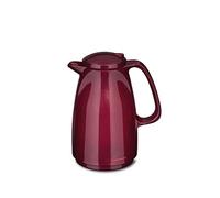 ROTPUNKT Caraffa termica 225 Bella da 0,5 l, tappo a vite a due funzioni, senza BPA, per bere in modo sano, prodotta in Germania, mantiene il caldo e il freddo, inserto in vetro, rosso scintillante