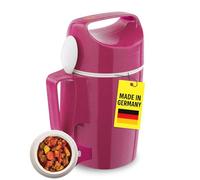 ROTPUNKT Contenitore termico per alimenti, 850 ml, con cucchiaio incluso - Thermo Lunch Box calda e fredda | Prodotto in Germania | Contenitore termico di alta qualità per alimenti (Dirk 850, Pitaya)