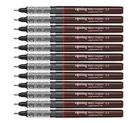 Rotring 1904756 Penna, 0.5, Nero, 12 Pezzi