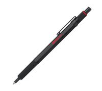 rOtring 600 Ballpoint Pen Medium Point Black Ink Black Barrel with Non-Sli