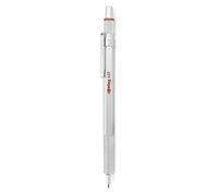 Rotring 600 Penna A Sfera, Punta Media, Corpo Argento, Inchiostro Nero, Confezione Da Uno