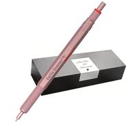rOtring 600 penne a sfera - corpo in metallo - con incisione personalizzata - ottima penna a sfera con custodia - personalizzabile - idea regalo per uomini e donne (oro rosa)