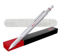 rOtring 600 penne multicolore 3 in 1 e portamine | Punte per penna a sfera nere e rosse | 1 punta a matita (0,5 mm) | custodia in velluto