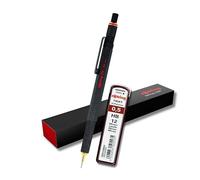 rOtring 800 portamine 0,5 mm 1904447 - nero con ricariche extra Tikky, HB - 0,5 mm