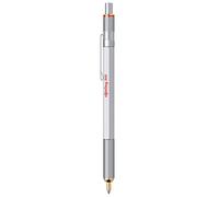rOtring 800 penna a sfera | punta mediainchiostro nero | corpo argento | ricaricabile