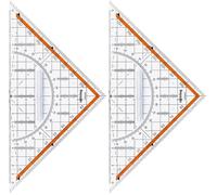 rOtring Centro Set geometrico grande con manico 23 cm (Confezione da 2)