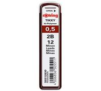 Rotring S0312630, ricariche mina in alto polimero per portamina sottili 0,50mm 2B 12 mine