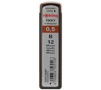 Rotring S0312640, ricariche mina in alto polimero per portamina sottili 0,50 mm B 12 mine