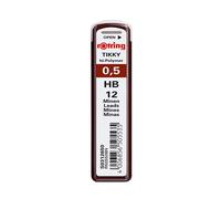 rOtring Tikky hi-Polymer Lead Refills, 0.5 mm, HB (312650)
