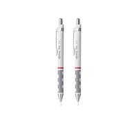 rOtring Tikky - Matita meccanica 0,5 mm HB, confezione da 2, fusto bianco, per scuola, ufficio e disegno, impugnatura ergonomica, scrittura precisa e affidabile